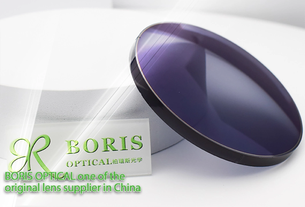Spectacles Lens 1.61 Spin Photochromic Hmc Blue Block Lense Hot Sale