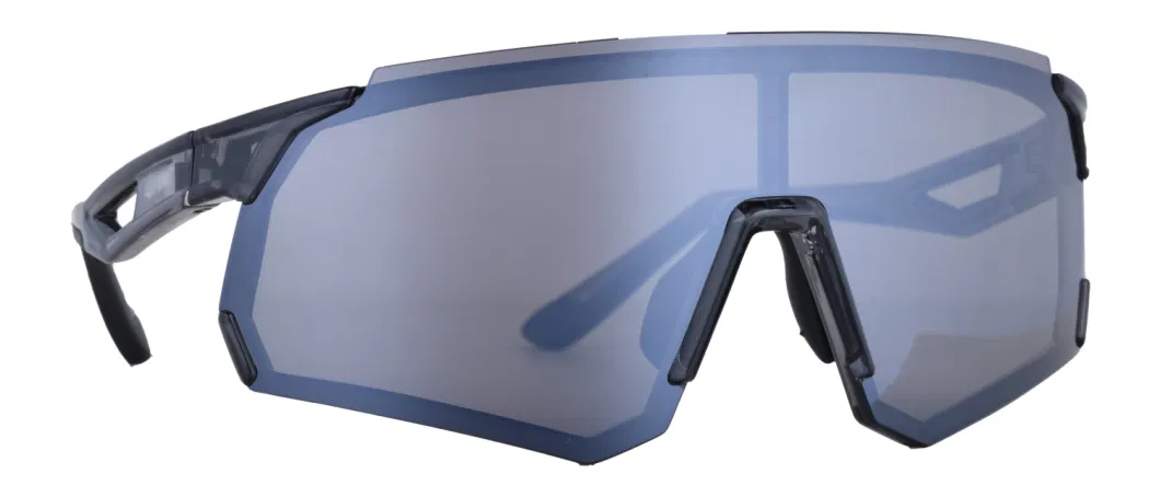 Custom New Grey Trendy Photochromic Fishing Glasses Cycling Outdoor Premium Quality Interchangeable Lens Sports Sunglasses