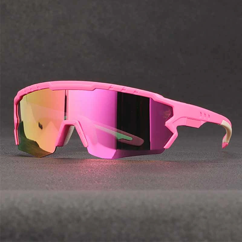 New High Quality Red Mirrored Polarized Sport Sunglasses