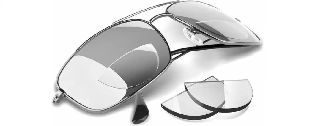 Optical Lens Photochromic Adaptive Lenses Flat Top FT-28 1.56 Index