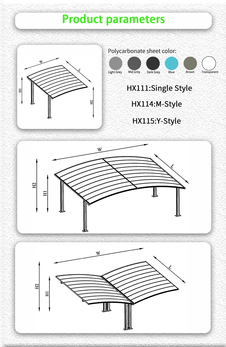 Luxury Electric Vehicle Charging Wholesale Tent Manufacturer Cheap Carport Roofing Material