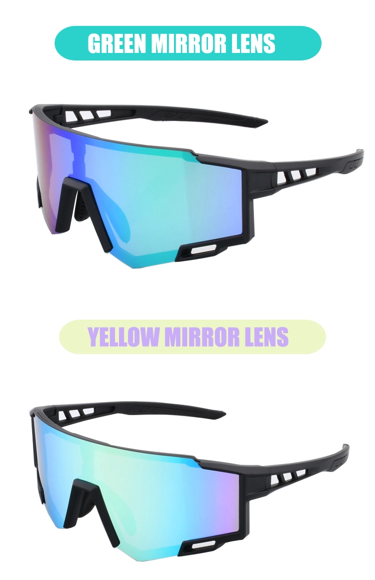 Free Sample 3 Sets of Lens Uy076 Outdoor Photochromic Cycling Sunglasses Sports Polarized