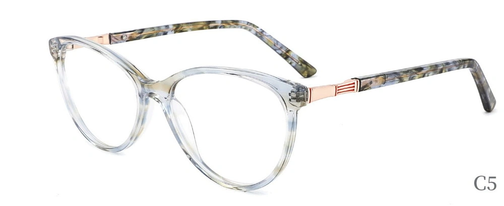 Mix Color Square Unisex Optical Eyeglasses with Customised Logo Fashion Acetate Frame Eyeweares