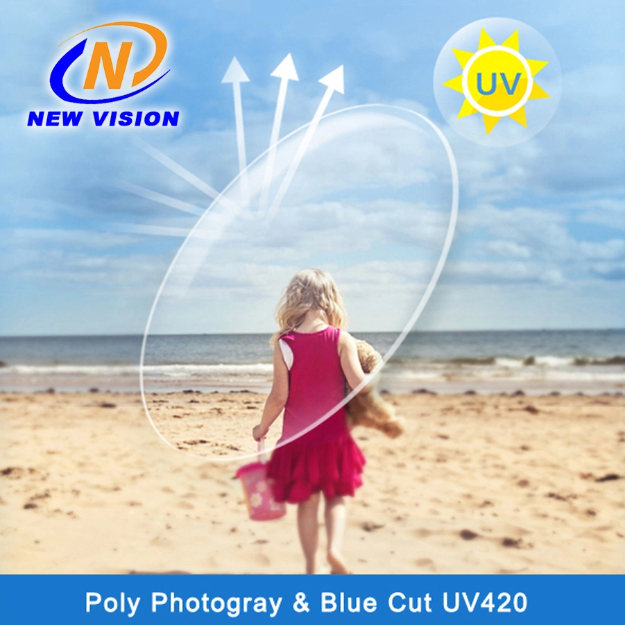 Finished PC / Poly Blue Cutting UV400 Photogrey/ Hmc/ Optical Lens