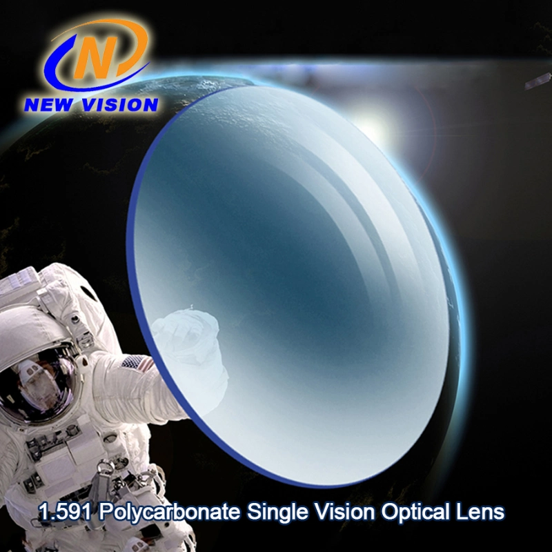 1.59 PC Polycarbonate Single Vision UV Protection Blue Coating Optical Lens