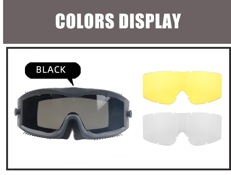 High Impact Outdoor Games Sport Glasses Anti UV Tactical Goggle Combat Glasses