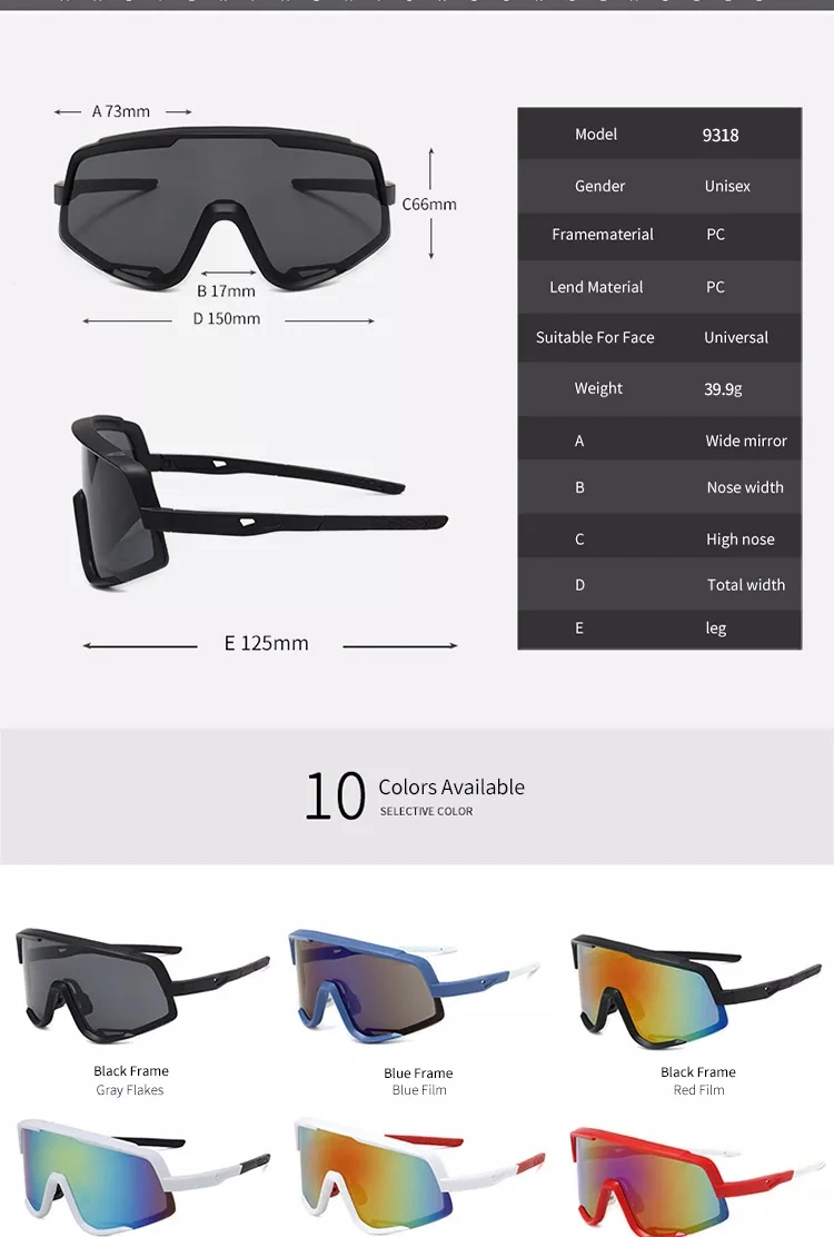 Cycling Glasses Polarized Tac Lens Photochromic Anti UV Anti Fog Tr90 Frame Sport Glasses Bike Sunglasses