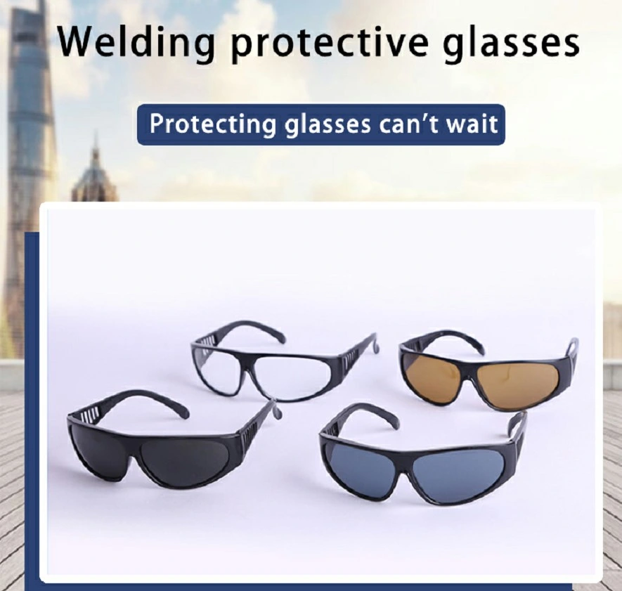 Eye Protection Simple Casual Type Safety Glasses Welding Glasses with Glass Lens