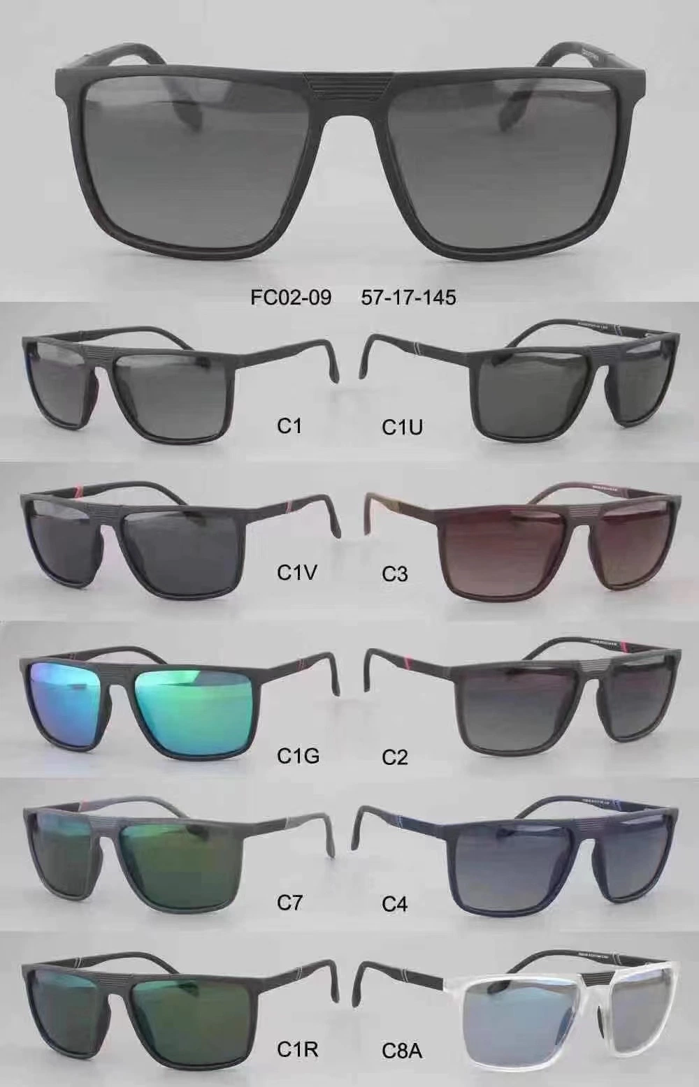 Fashionable Square Frame Men&prime;s Outdoor Sunglasses Thick Tac Lens