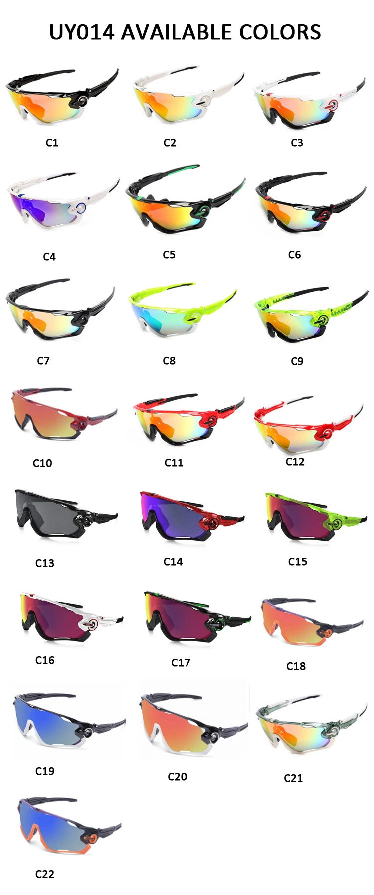 Photochromic Polarized Cycling Eyewear MTB Bike Bicycle Riding Fishing Sport Sunglasses