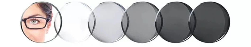 1.56 Blue Cut UV420 Spin Photochromic Progressive Blue Light Filter Photogrey Lenses