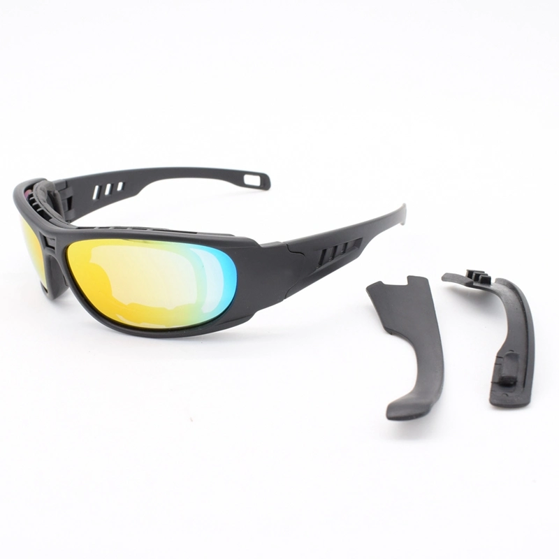 C6 Polarized Glasses CS Tactical Motorcycle Hunting Shooting Bullet-Proof Tactical Glasses with 4 Lens