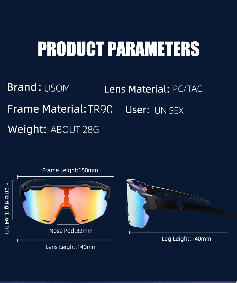 UV Protection Oversize Lens Cycling Glasses Outdoor Baseball Sport Sunglasses