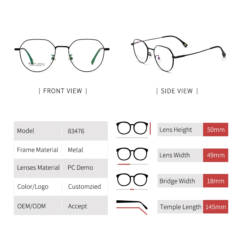 Fashion Reading Optical Eyeglasses Metal Frames, Metal Optical Frames Eyeglasses Optical