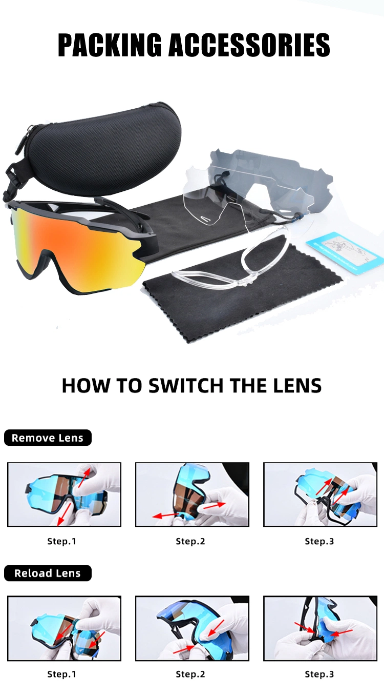 Photochromic Polarized MTB Men Outdoor Mountain Cycling Eyewear Sport Sunglasses