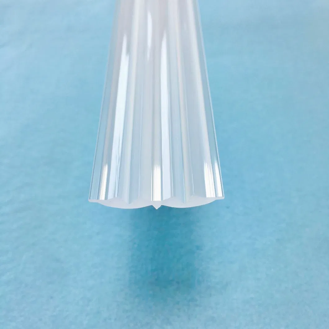 Optical PC/PMMA Extrusion Lens with Diffusion for LED Lamp Shade