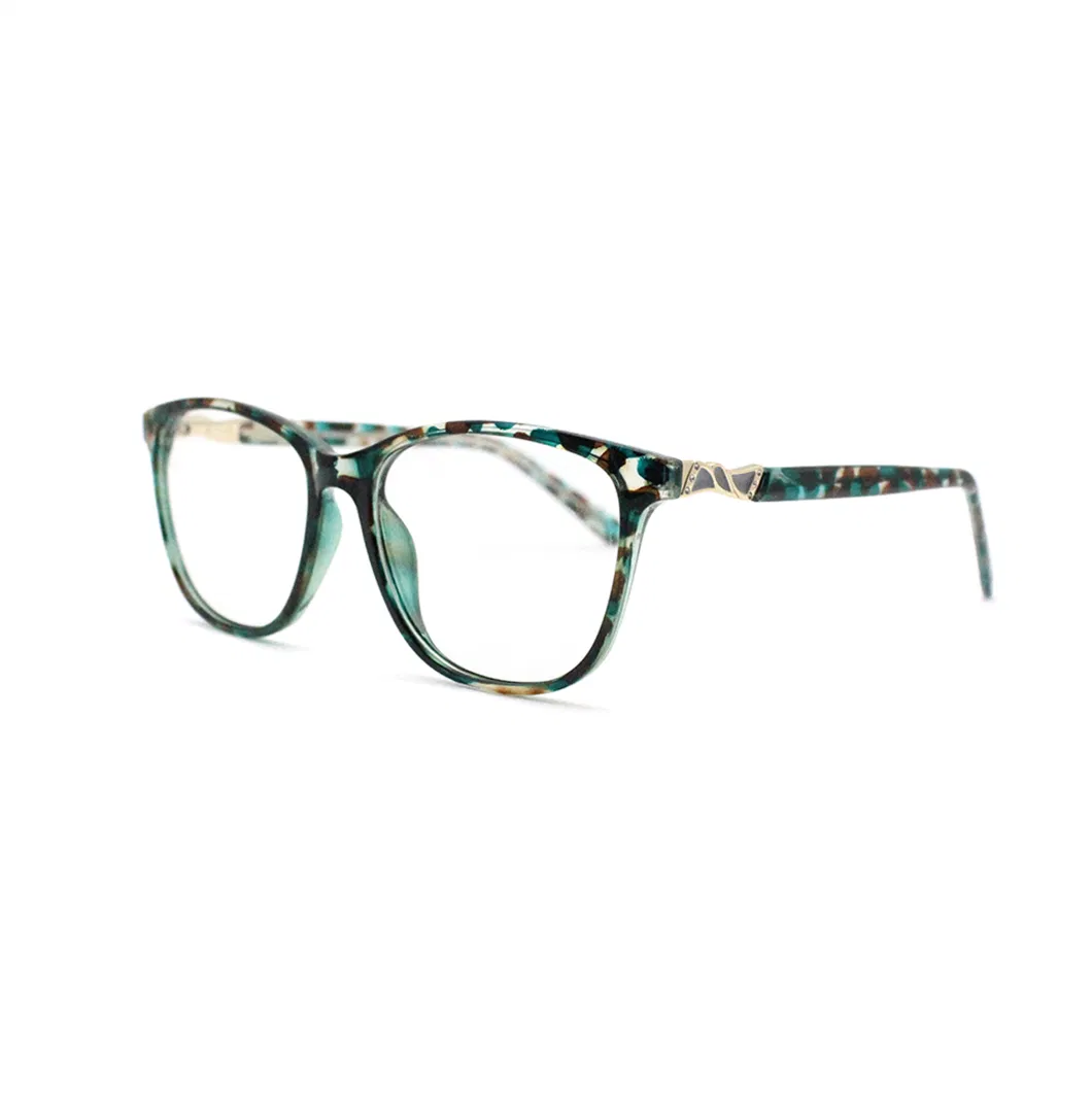 Casual Wearing Women Full Rim Rectangle Plastic Injection Eyeglasses Frames