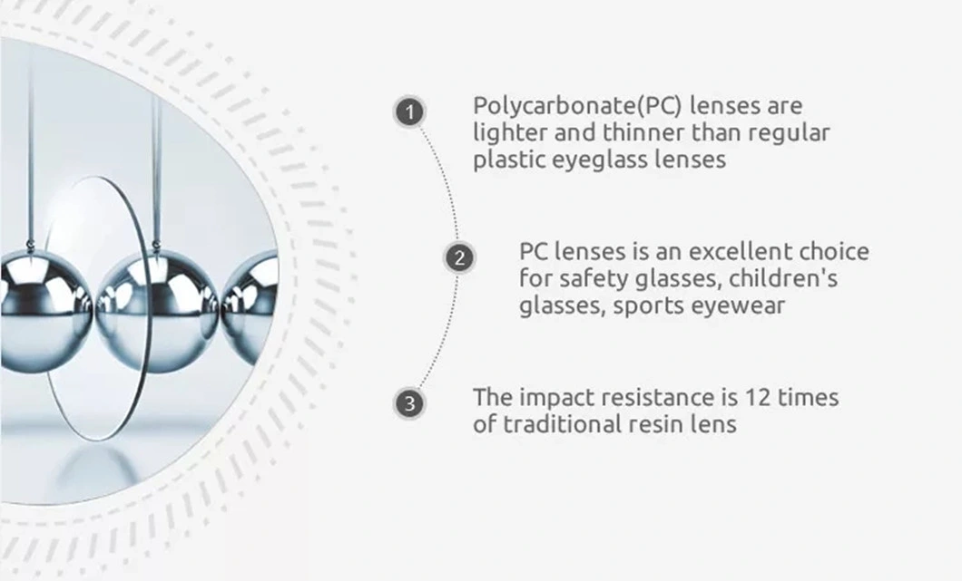 Plastic Spectacle Lenses 1.59 Progressive Polycarbonate PC Optical Lenses for Far and Near Vision Eyeglasses Lens