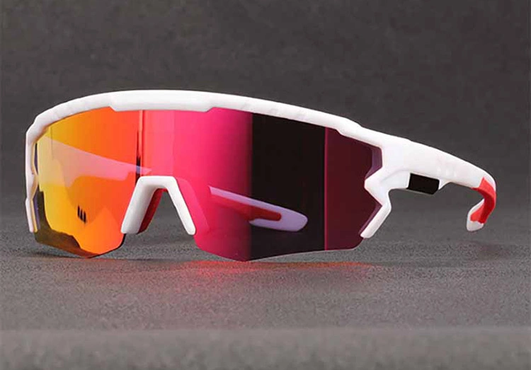 New High Quality Red Mirrored Polarized Sport Sunglasses