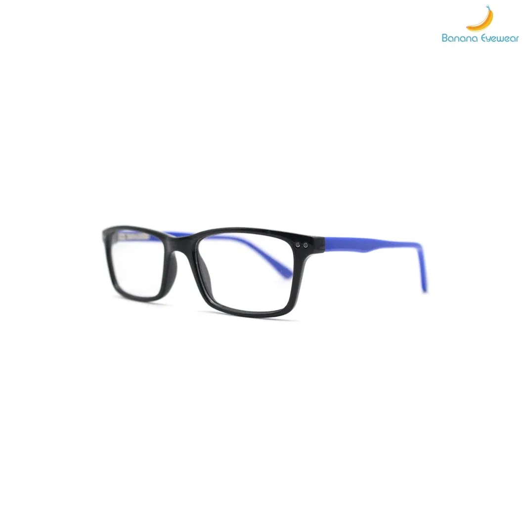 Classic Rectangle Men Injection Eyewear Optical Frame Full Rim Eyeglasses