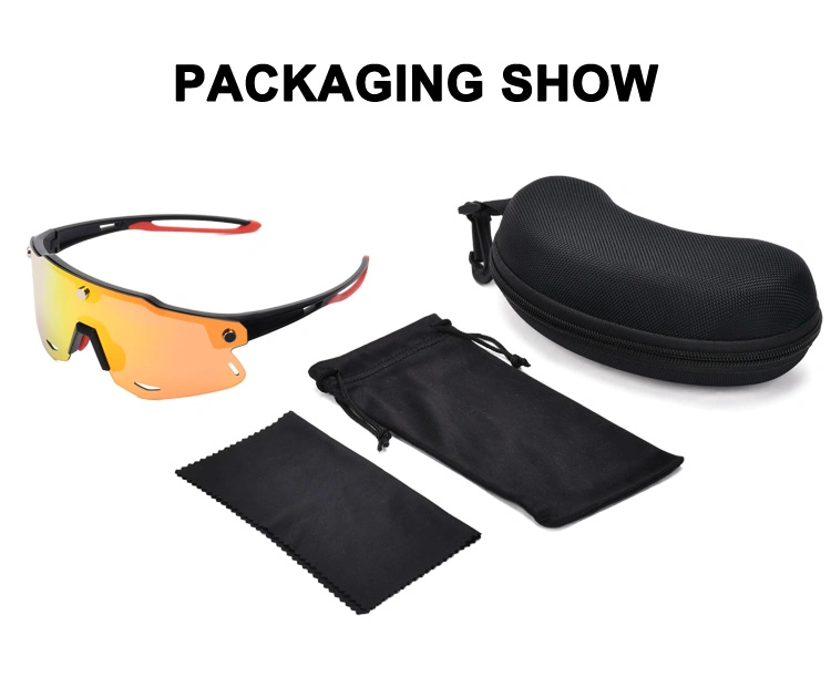 Magnetic Sports Sunglasses Eyewear with Strap Interchangeable Lens Polarized Photochromic Bicycle Mountain Bike Glasses