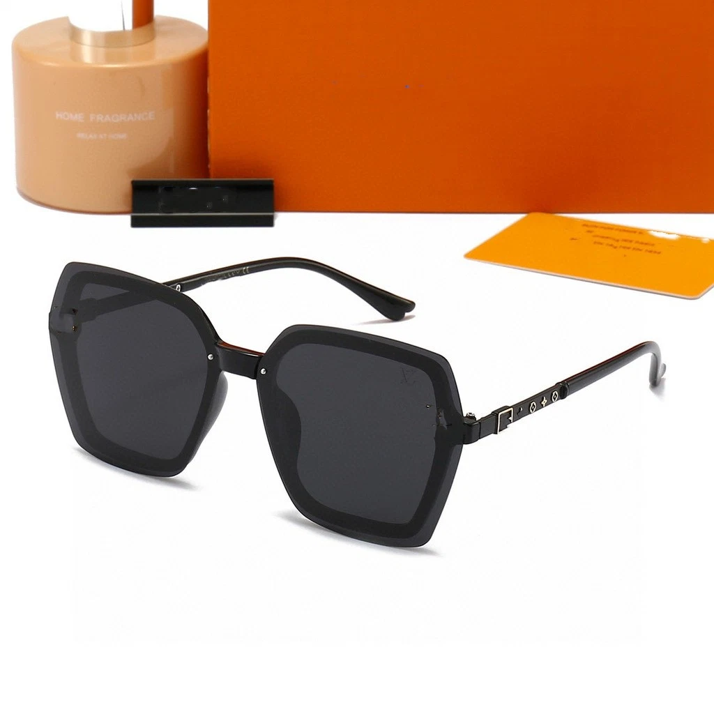 2023 Men&prime;s Custom Fashion Rectangular Sunglasses Rimless Polarized Luxury Wholesale Designer Brand