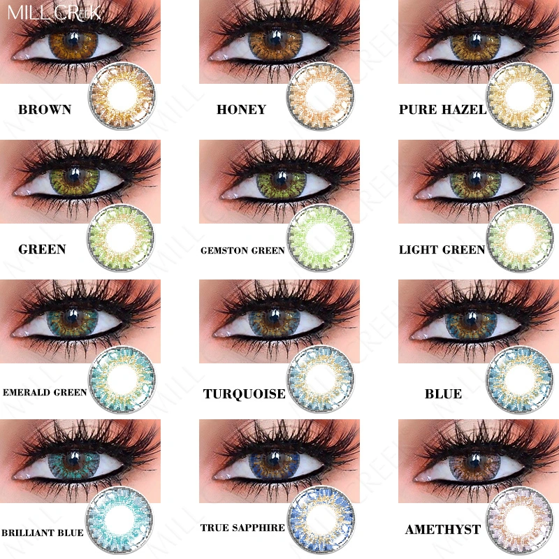 High Quality Beautiful Comfortable Soft Eye Color Contact Lenses / OEM Contacts with Degree