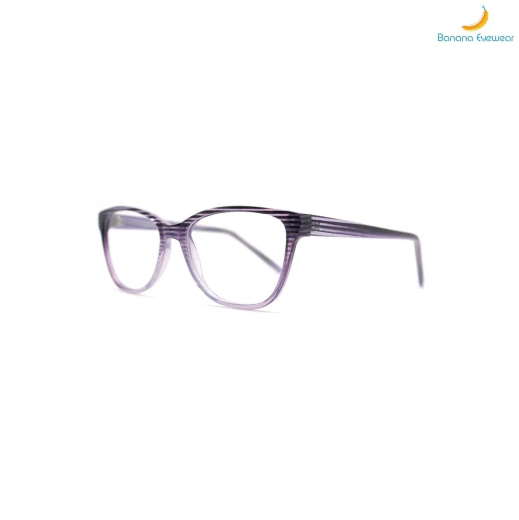 Casual Wearing Oversized Women Cat Eye Injection Eyeglasses Optical Frame