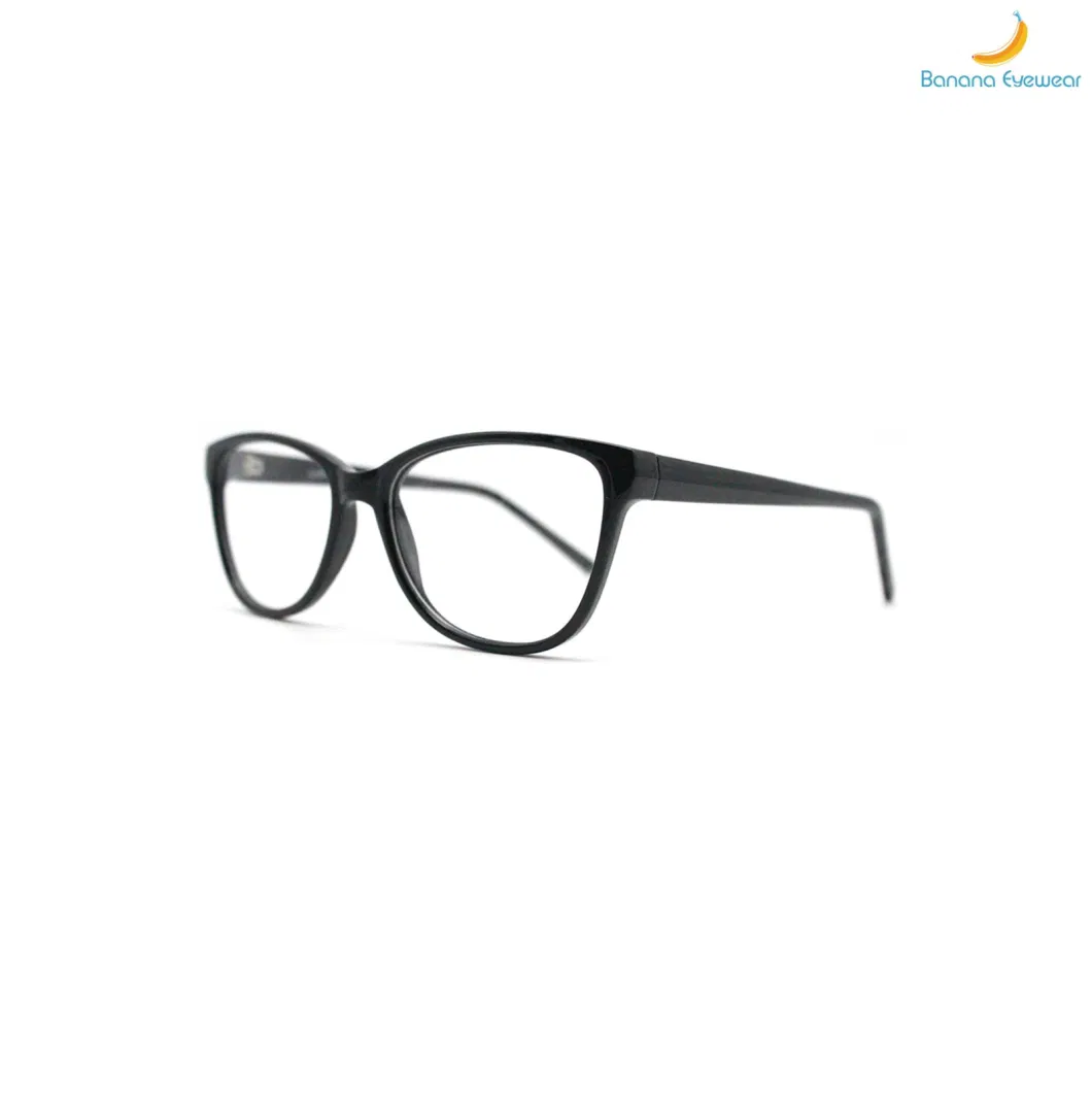 Casual Wearing Oversized Women Cat Eye Injection Eyeglasses Optical Frame