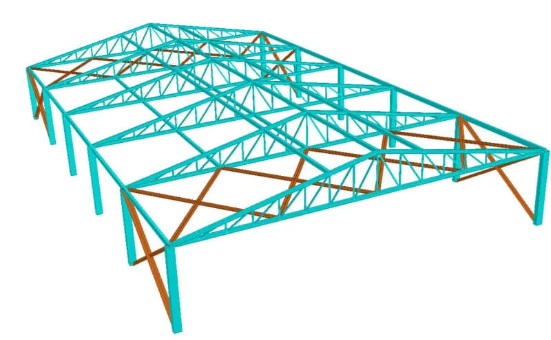 Steel Structure Buildings Materials for Chicken House Construction Logistic Warehouse/Agriculture Greenhouse