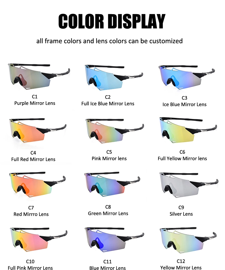 Free Sample 3 Sets of Lens Outdoor Photochromic Cycling Sunglasses Sports Polarized