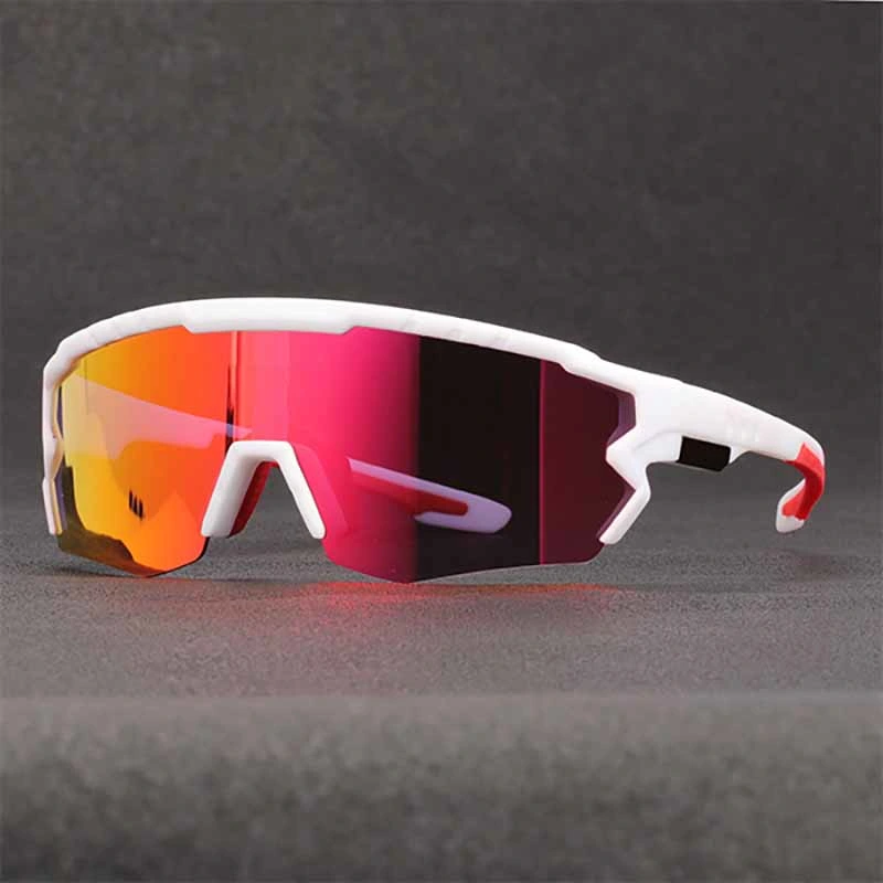 New High Quality Red Mirrored Polarized Sport Sunglasses