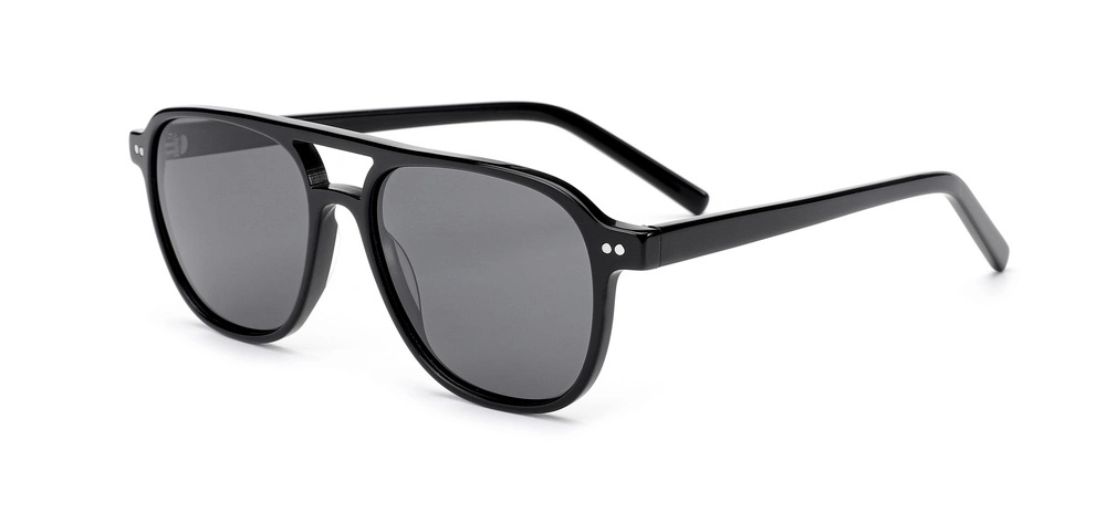 2024 OEM New Arrival High Quality Hot Sale Flat Bridage Acetate Frame Fashion Sunglasses PC Lens UV400