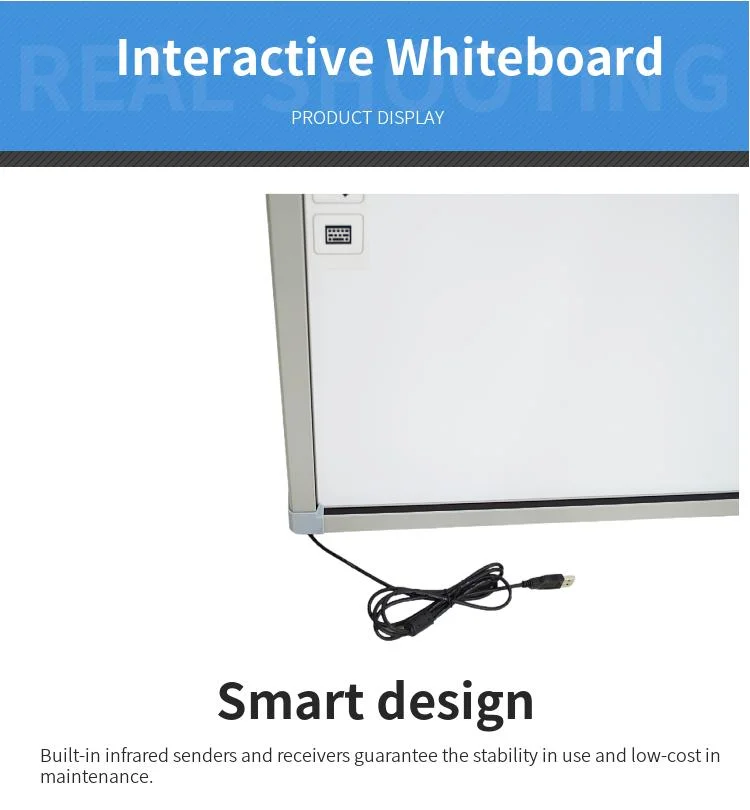 Iwb IR 20 Points Touch 80-120 Inch Smart Electronic Digital Vision Touch Interactive Whiteboard