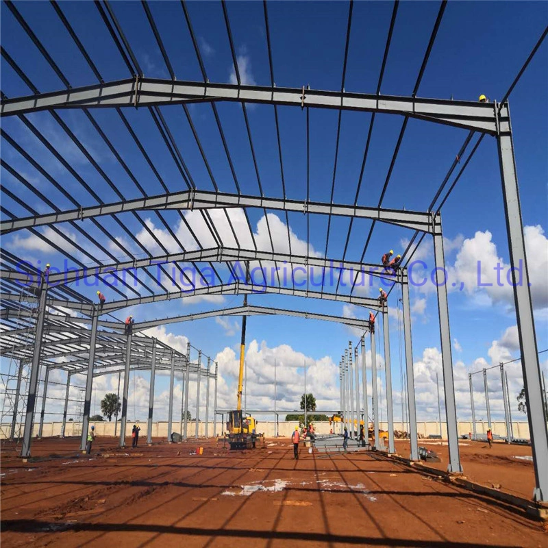 Modern Prefab Steel Structure Building Prefabricated Warehouse/Workshop/Aircraft Hangar/Office Construction Material