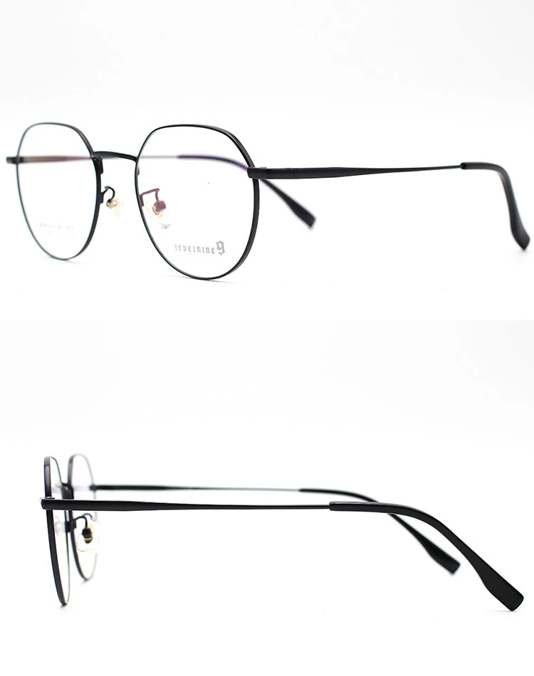 Design Solid Wide Frame Metal Glasses Optical Eyeglasses Frame Womens