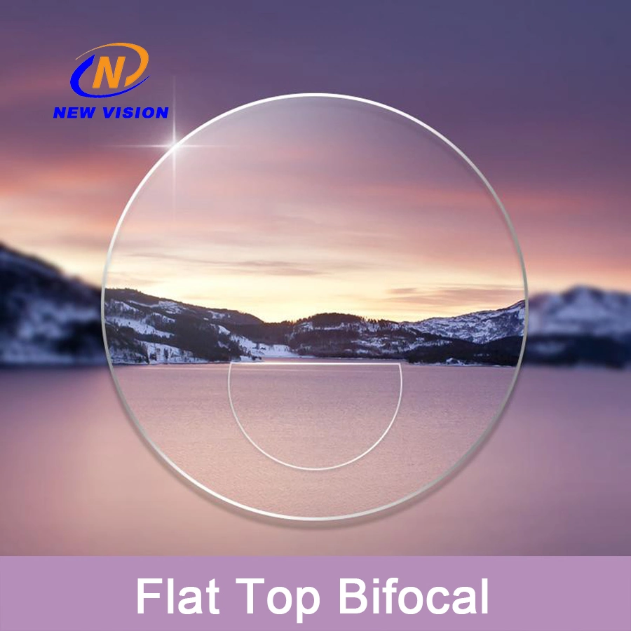 1.523 Semi-Finished Photogray Flat Top Bifocal Mineral Lens, Photochromic Sfft Optical Lens