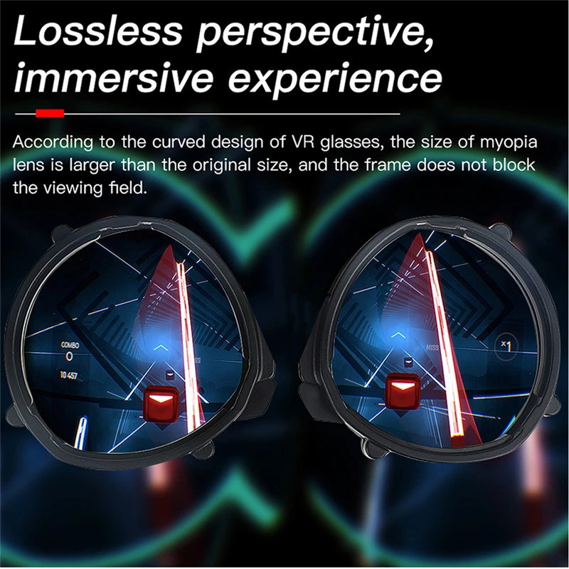 Vr58 for Oculus Quest2 Myopia Lens Magnetic Eyeglass Anti Blue Glasses Frame Quick Disassemble Protection Vr Prescription Lenses