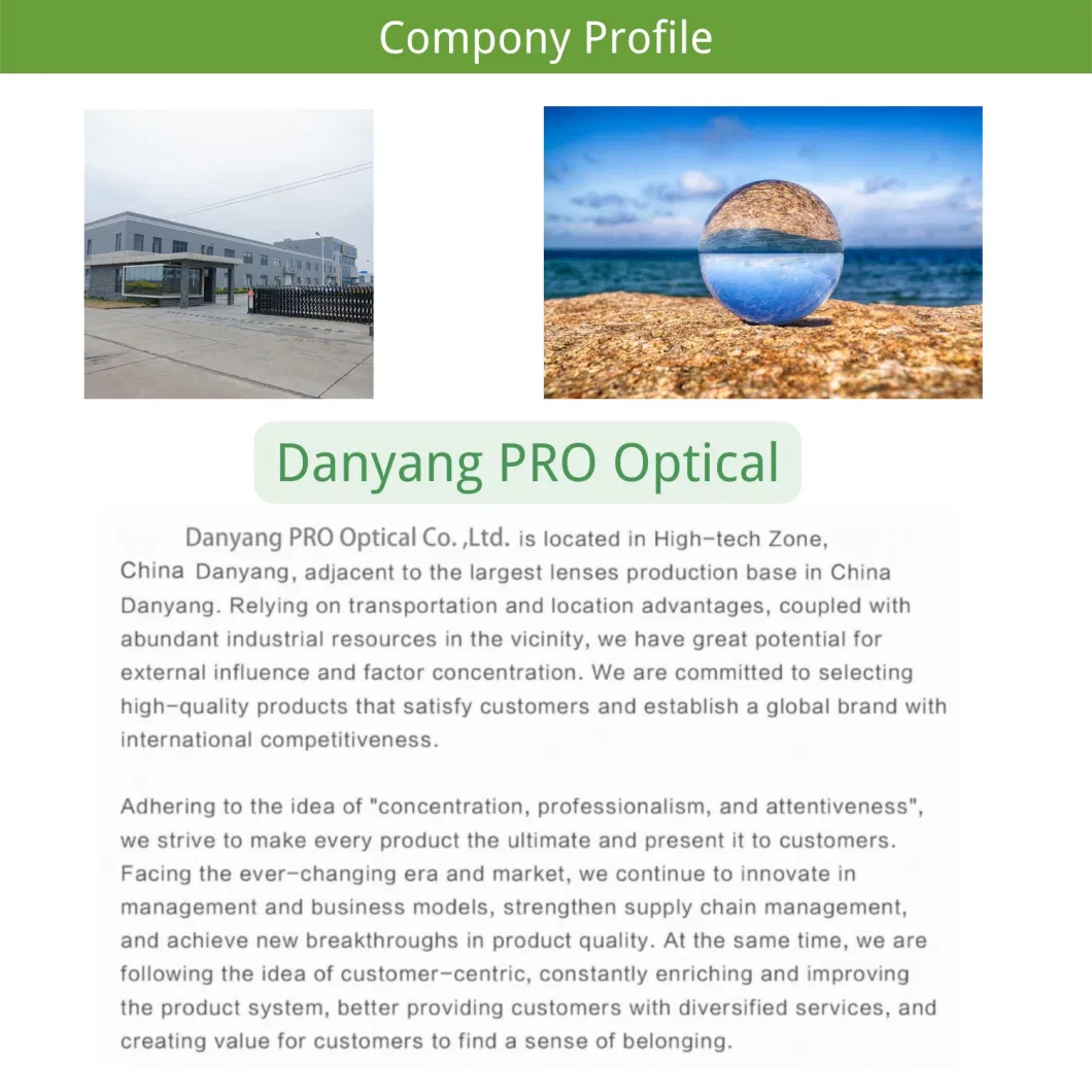 Sale Traditional Prescription Lens Rx Lens Comfortable Cr39 1.56 Free Form Progressive Polarized Hc Lab Mirror Coating Lens