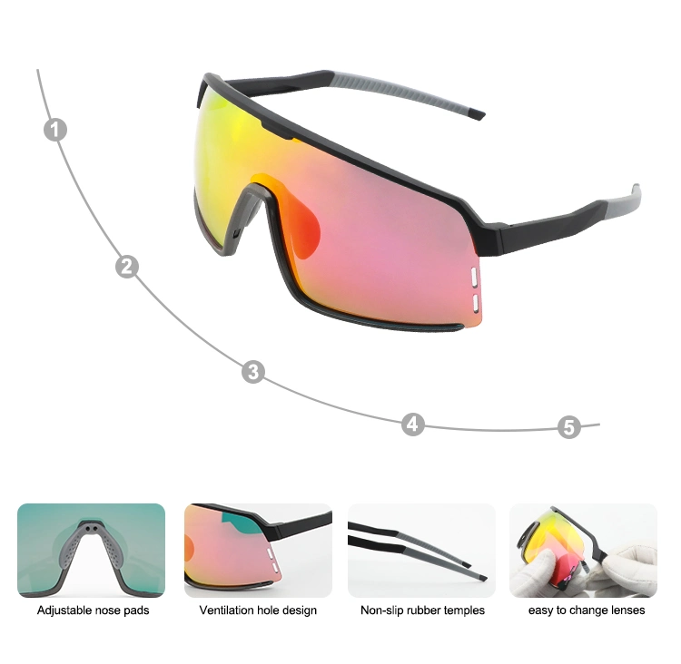 Custom Photochromic Lens Cycling Sunglasses Set