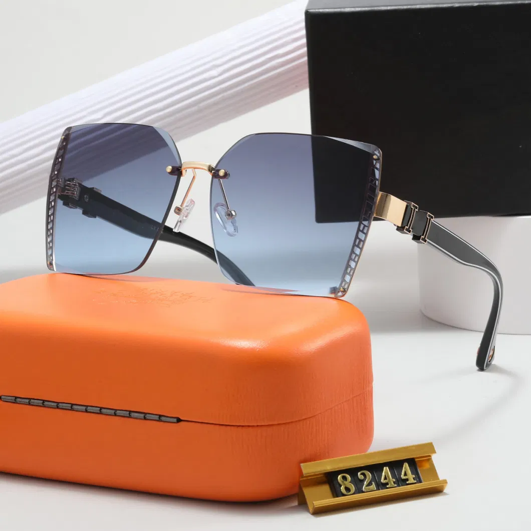 Sunglasses Women 2024 Brand H Designer Sun Glasses Colorful Lens
