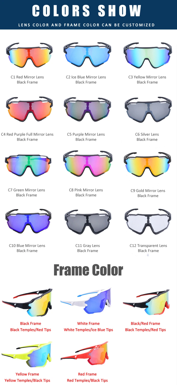 Photochromic Polarized MTB Men Outdoor Mountain Cycling Eyewear Sport Sunglasses