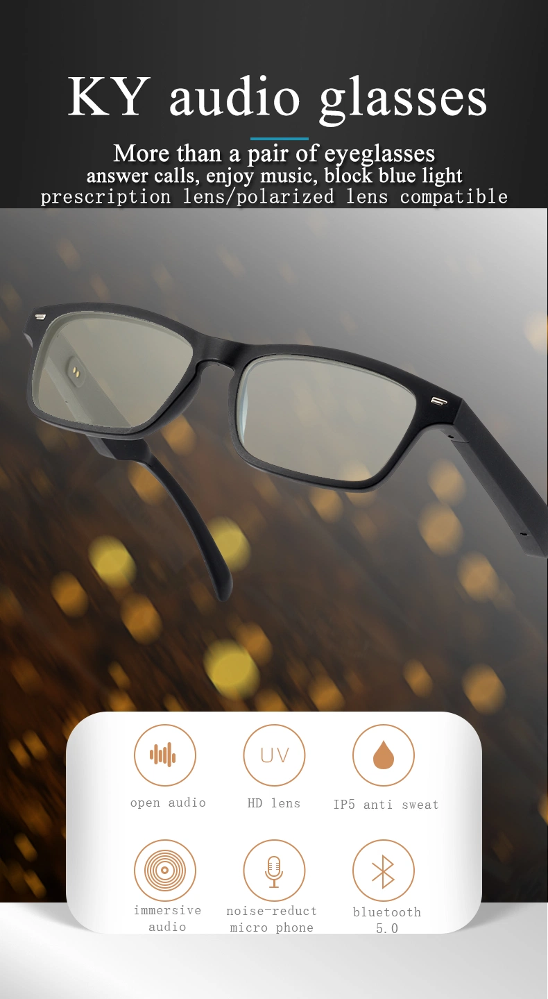 Wholesale Trending Wireless Bt Ky01 Smart Sunglasses Cheap UV Polarized Eye Glasses Music