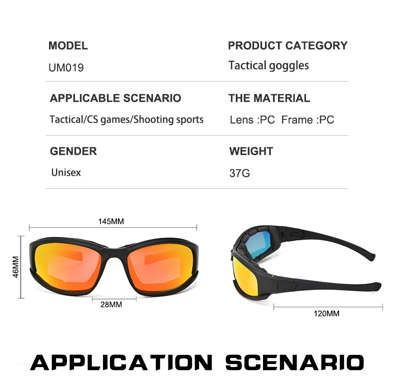 Custom Logo Tactical Glasses Wholesale Goggles Outdoor Shooting Goggles Men Z87 Sports Glasses