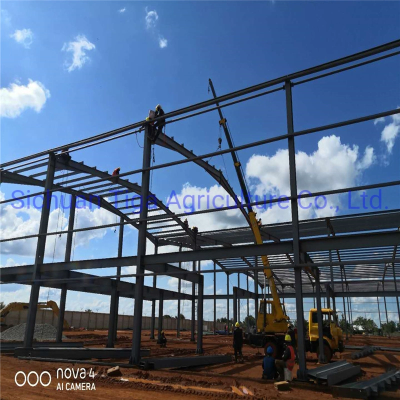 Modern Prefab Steel Structure Building Prefabricated Warehouse/Workshop/Aircraft Hangar/Office Construction Material