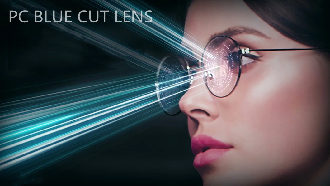 1.59 Lens PC Polycarbonate Hard Multi Coating Lens Blue Filter Anti Blue Single Vision Optical Eyeglasses Lentes