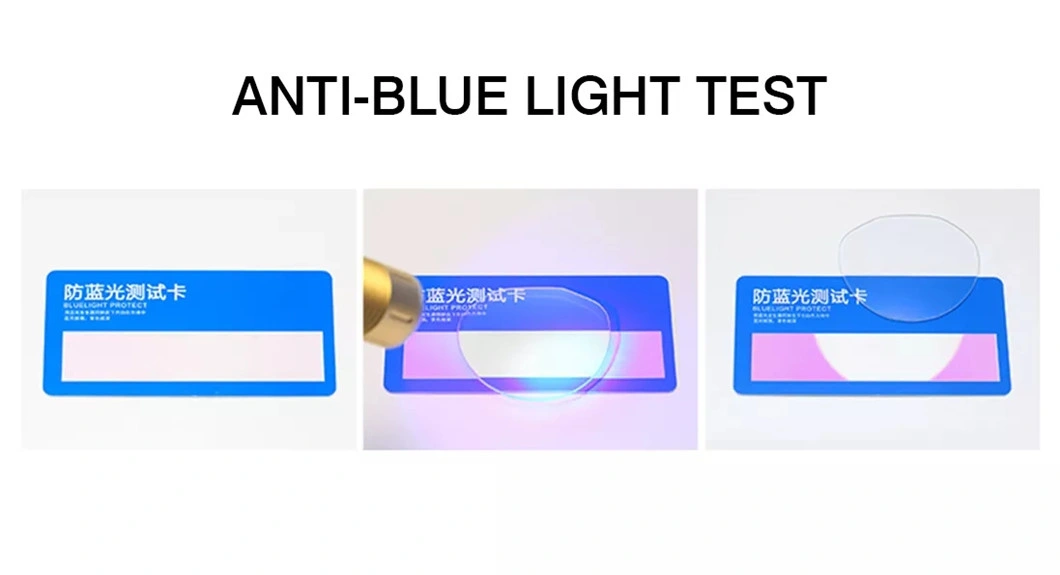 Eye Lens Blue Protection Lenses 1.61 UV420 Blue Cut Hmc Single Vision High Index