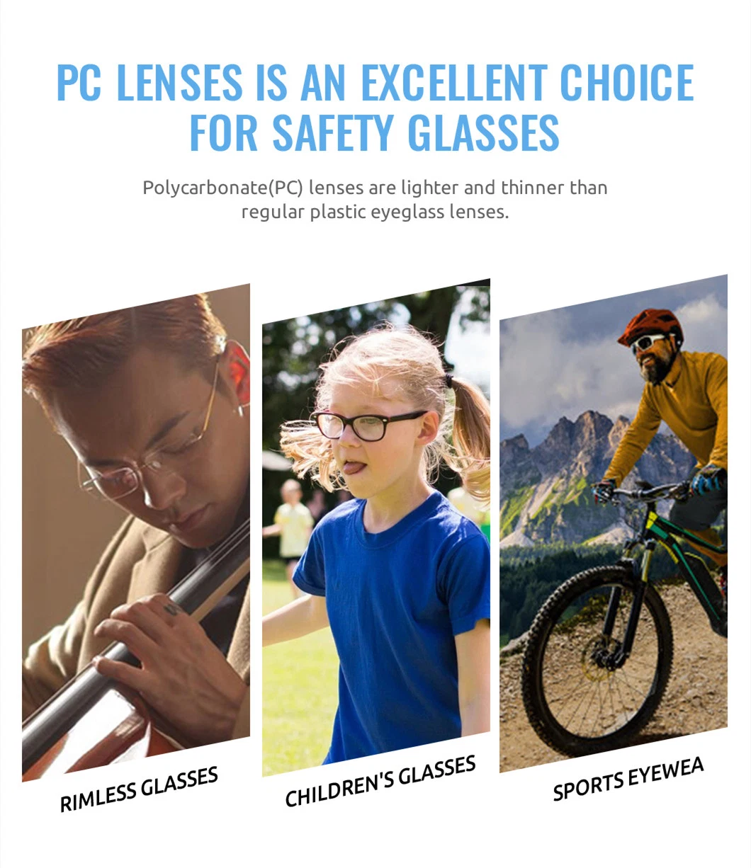 Customer Demand Index 1.59 Single Vision Polycarbonate Blue Cut Optical PC Lens Price