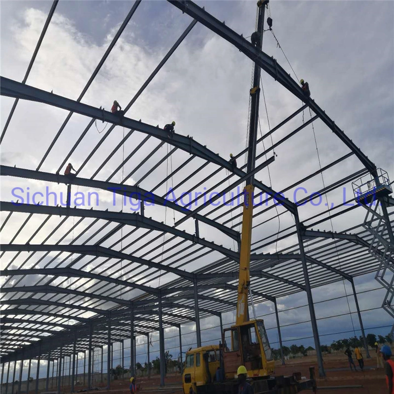 Modern Prefab Steel Structure Building Prefabricated Warehouse/Workshop/Aircraft Hangar/Office Construction Material