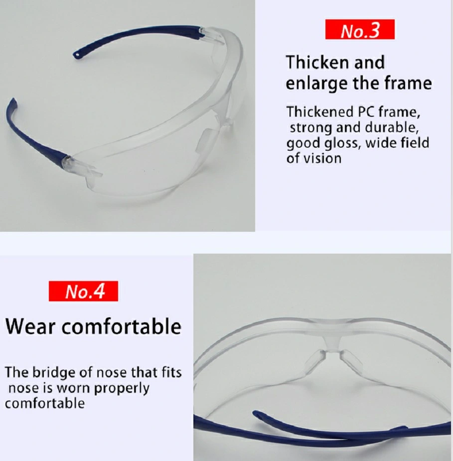 Low Price Safety Equipment Black PC Lens Promotion Protective Glasses Eye Wear Protection Work Security Safety Glasses